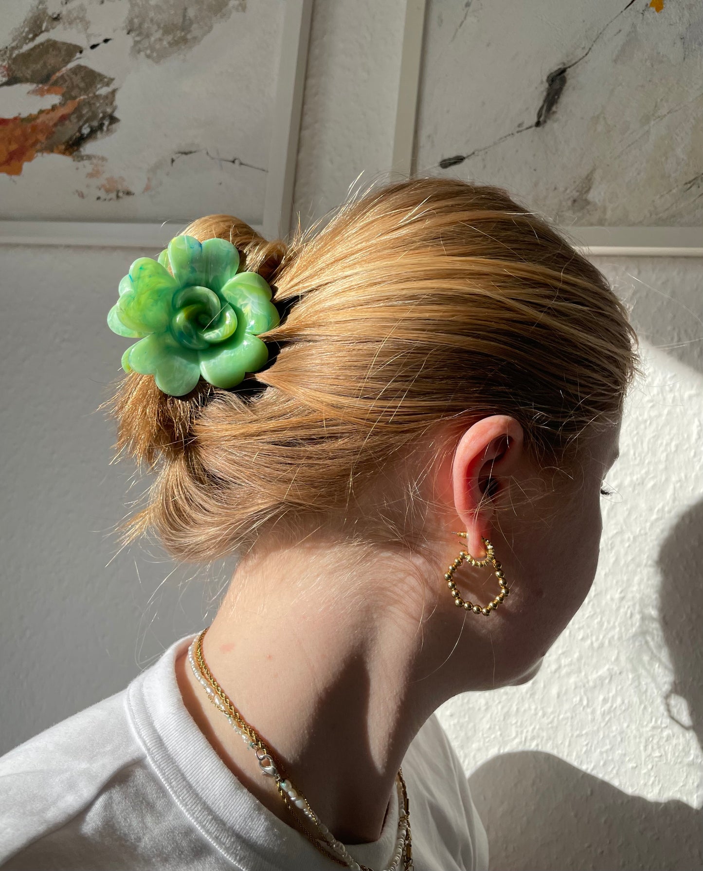 Haarspange Blume Bunt
