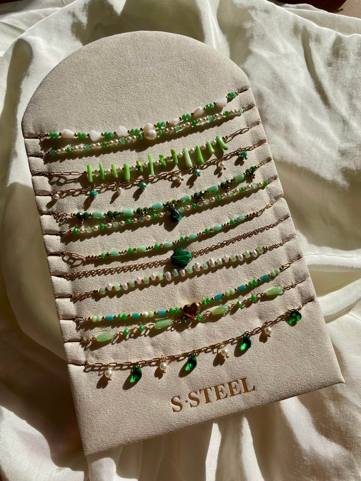 Edelstahl Kette Matcha Mix