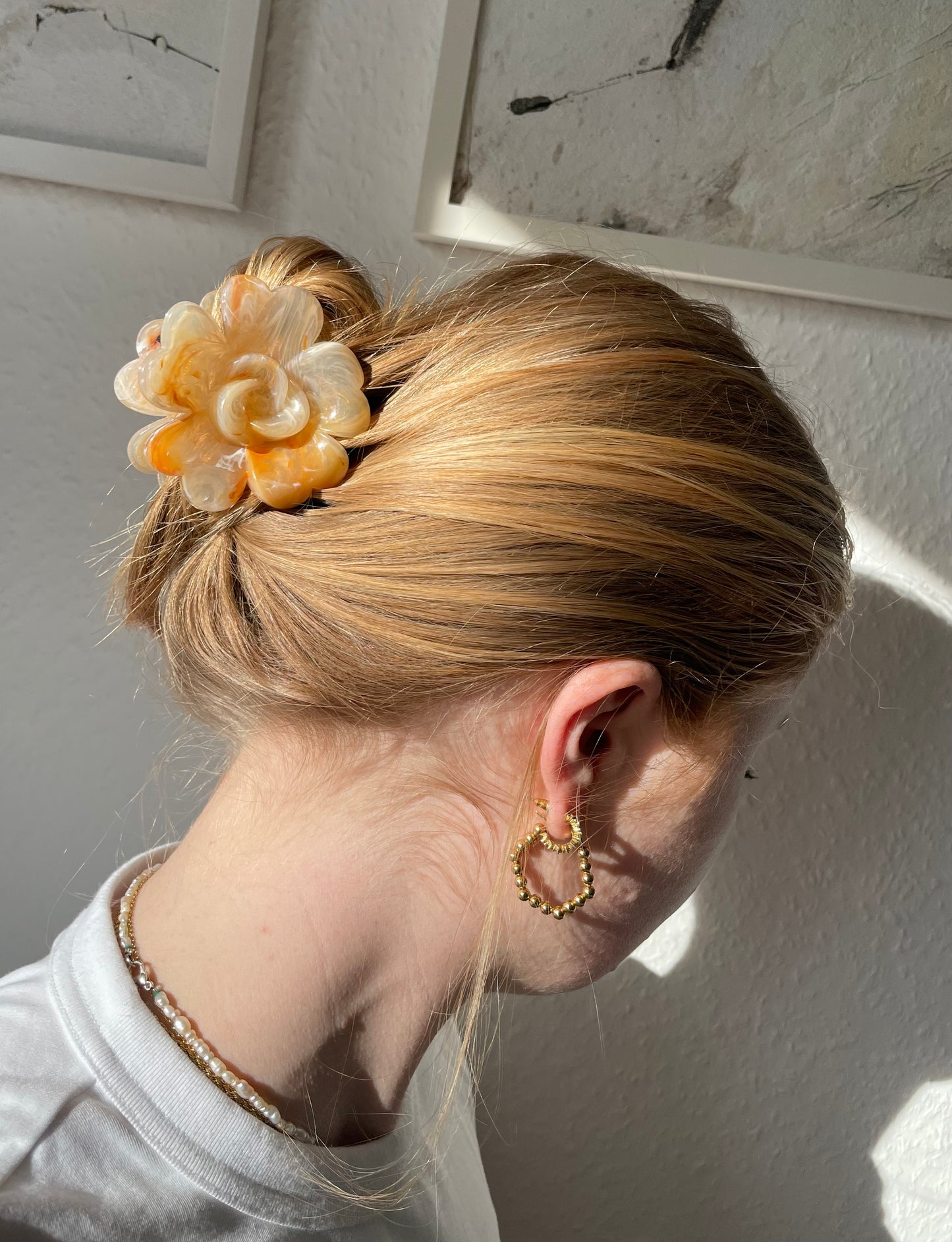 Haarspange Blume Bunt