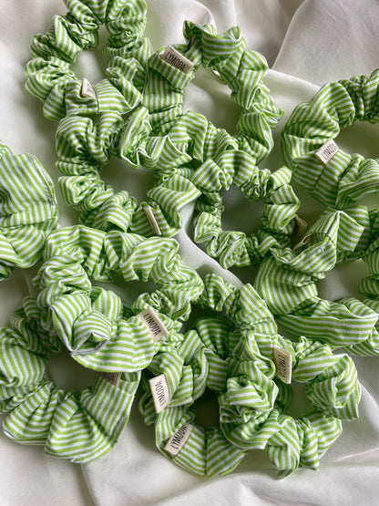 Scrunchie gestreift Pink Grün