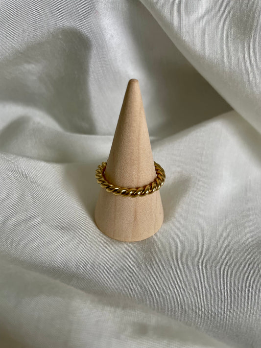 Edelstahl Ring Twisted