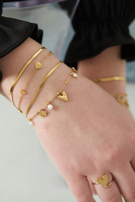 Edelstahl Armband Lucky Love