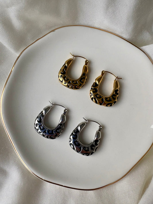 Edelstahl Creolen Leo