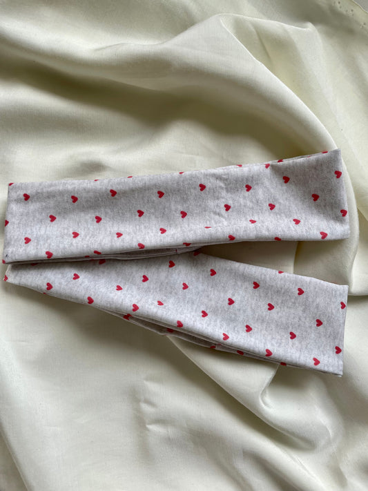 Jogaband Herz Grau Rot
