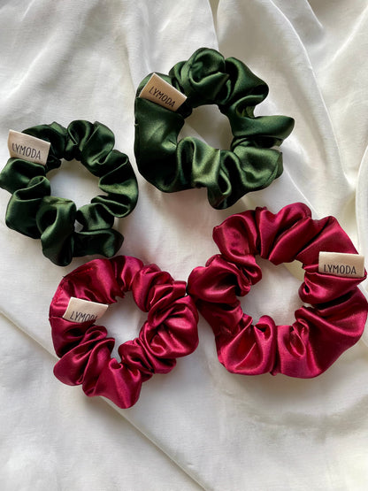 Christmas Satin Scrunchies