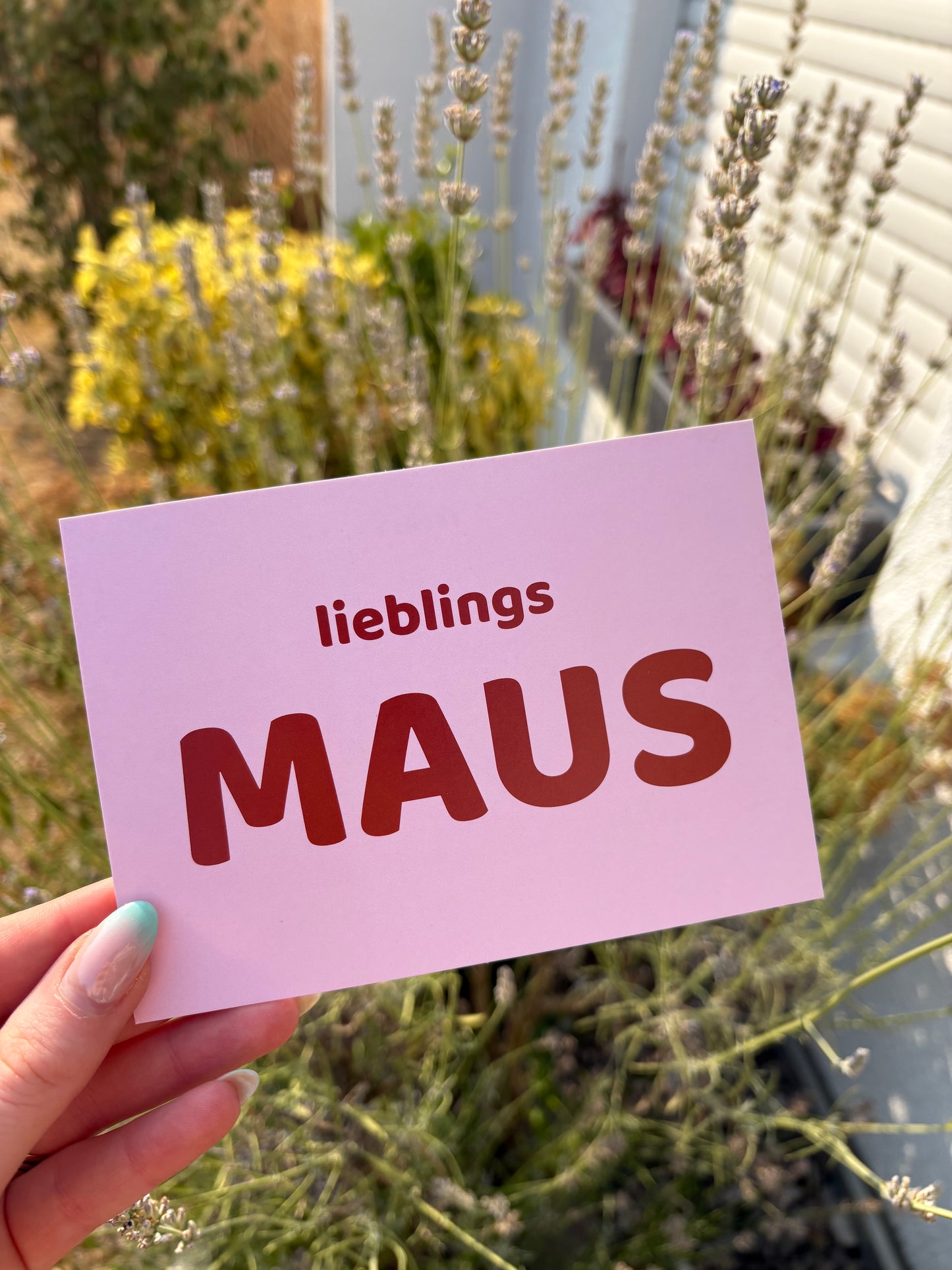 Postkarte "Lieblings Maus"