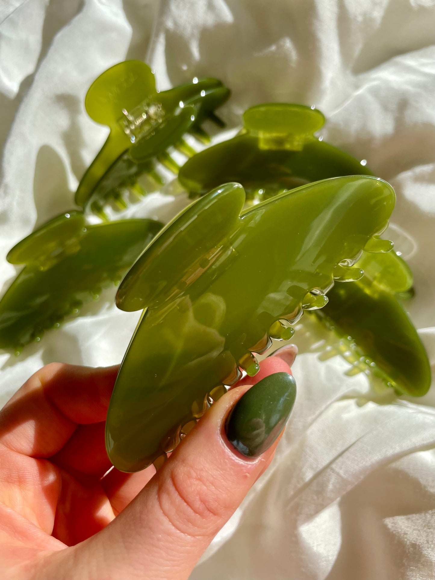 Haarspange Moon Matcha