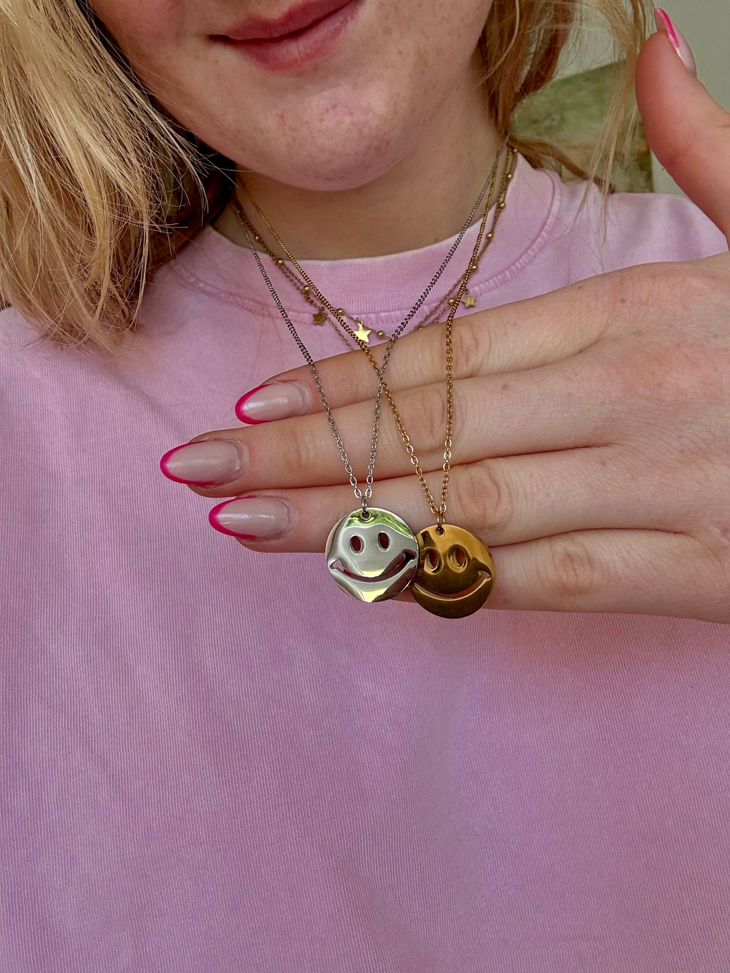Edelstahl Kette Long SMILE