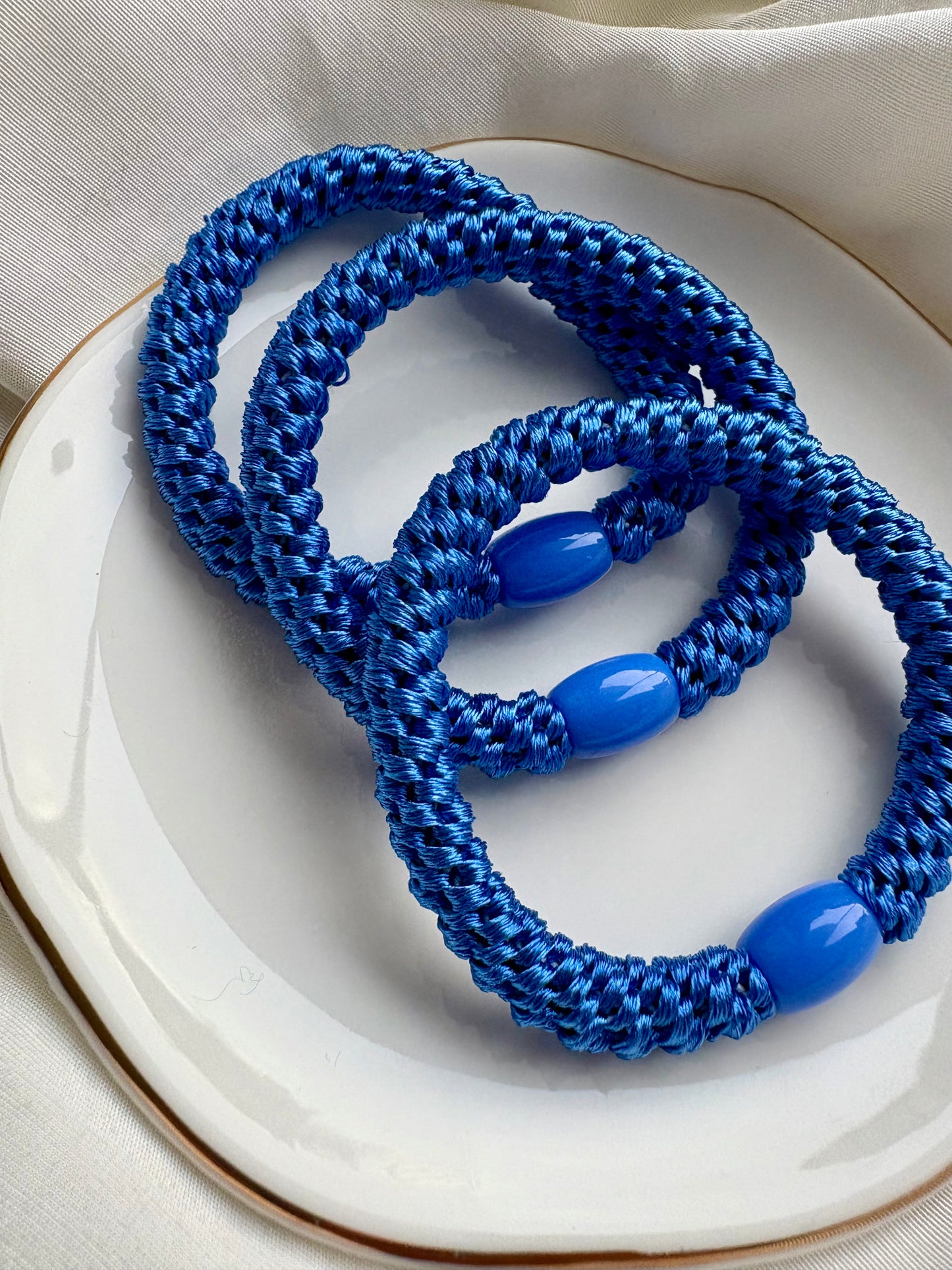 Haargummi Kneeki Royalblau