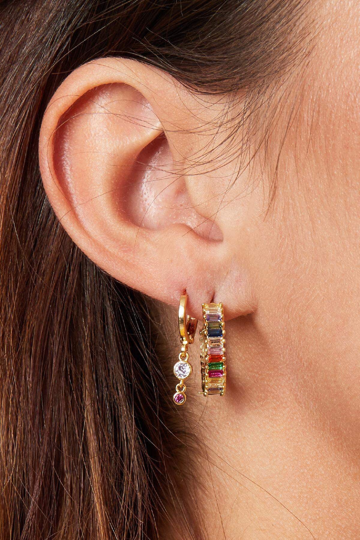 Edelstahl Ohrringe Rainbow Small