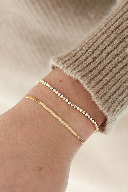 Edelstahl Armband Glamour Layer