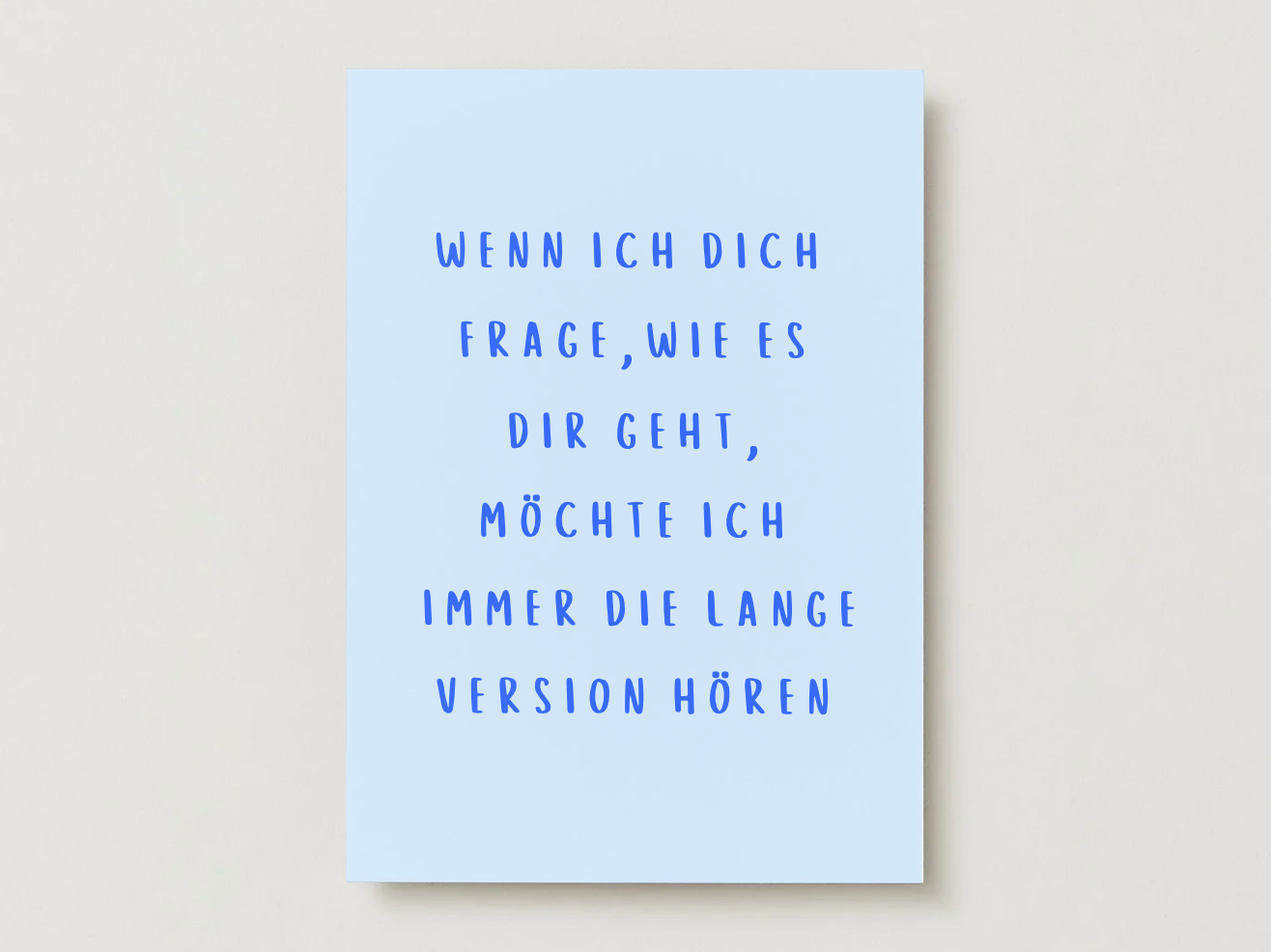 Postkarte "lange Version"