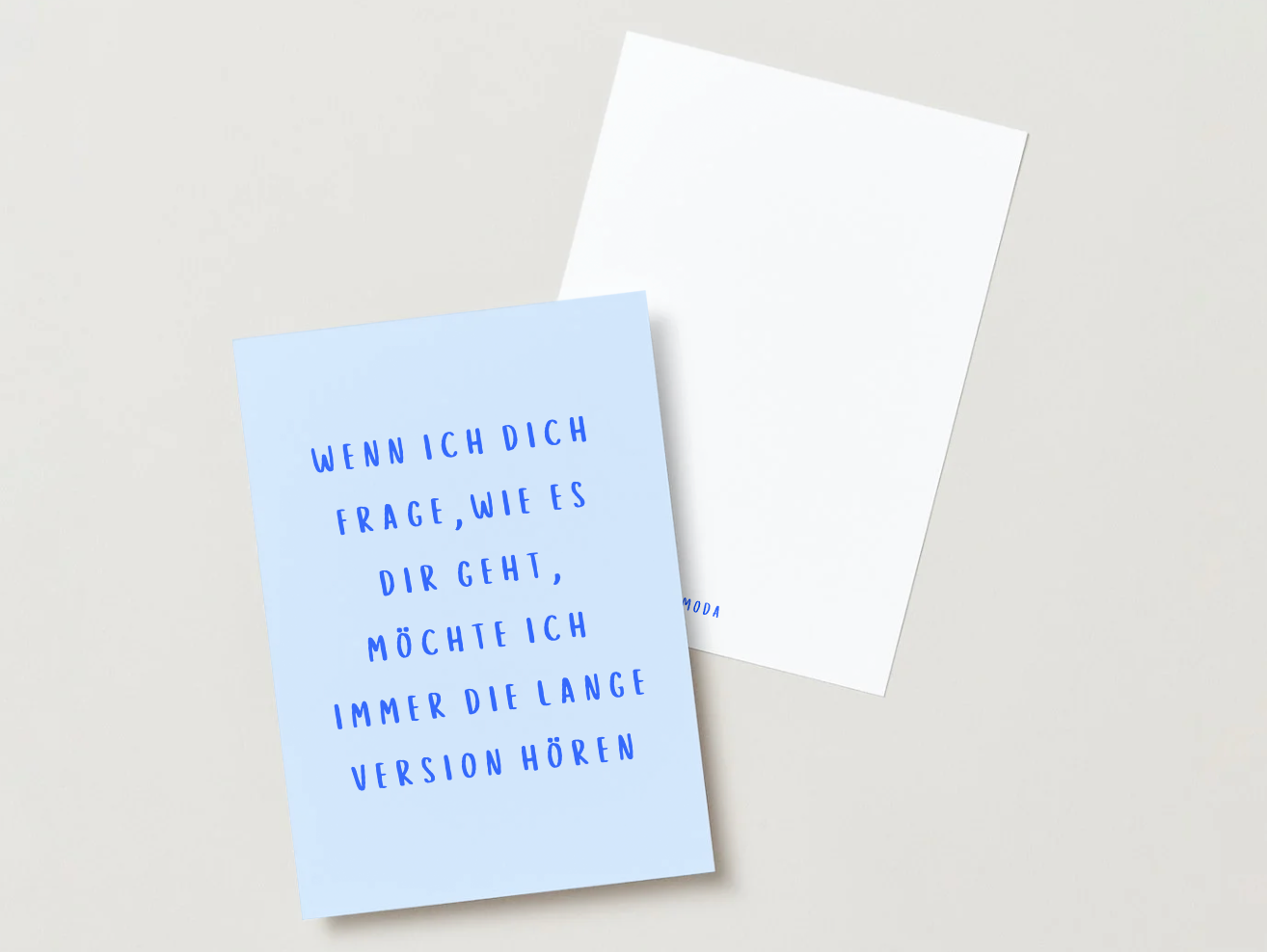 Postkarte "lange Version"