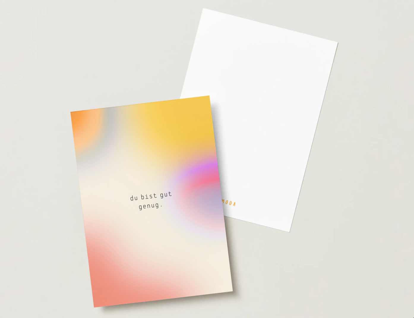 Postkarte "Du bist gut genug" Bunt