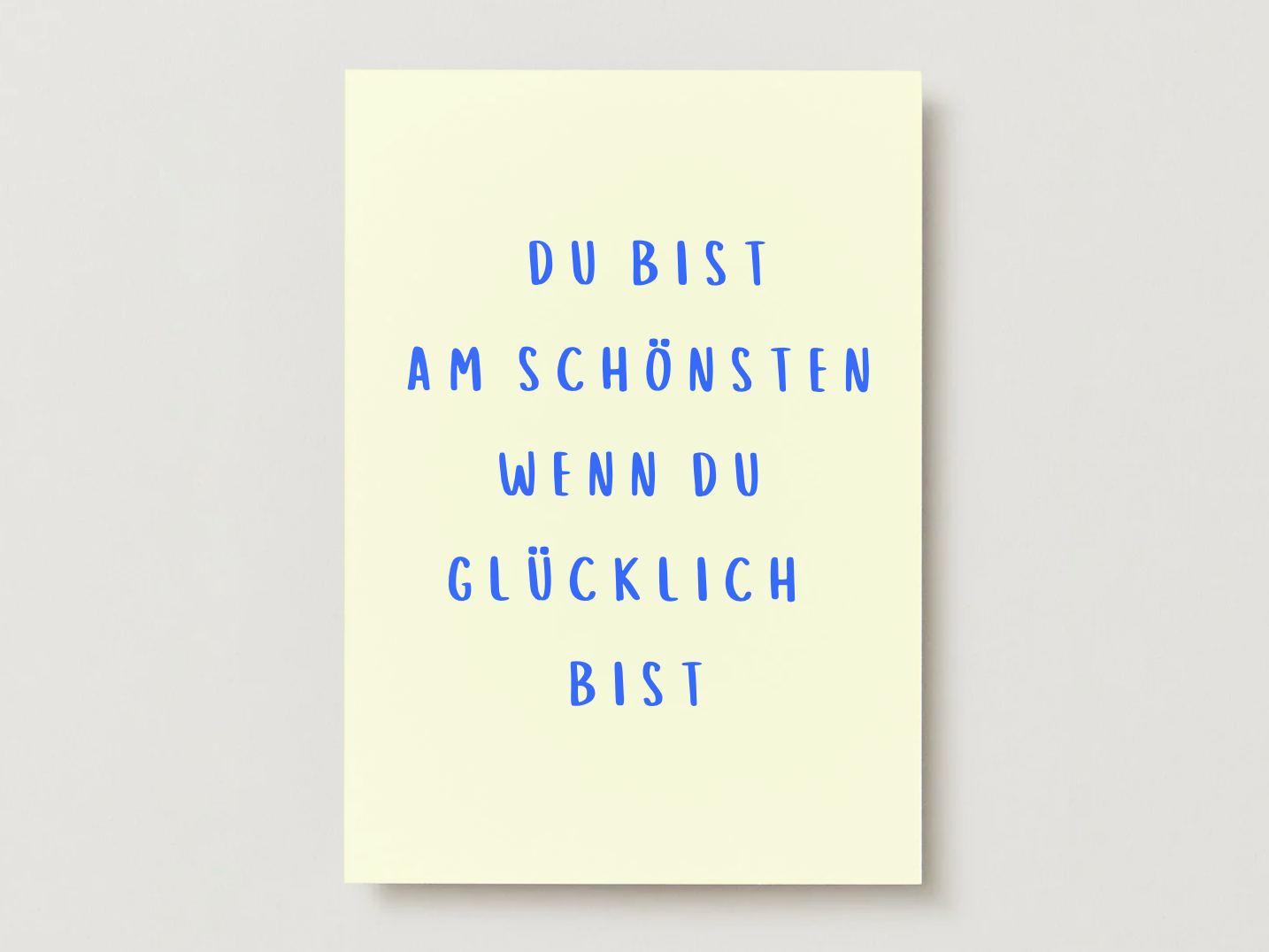 Postkarte "Glücklich"