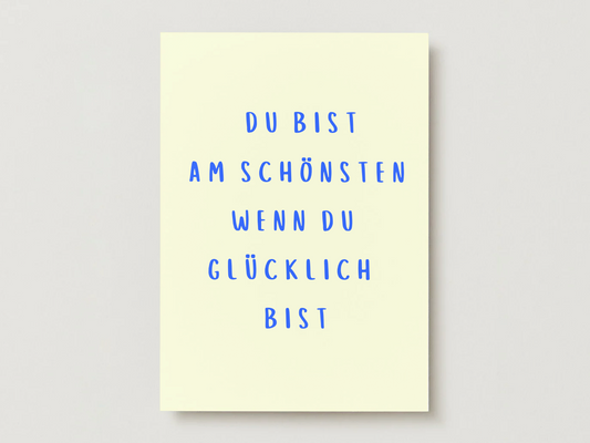 Postkarte "Glücklich"