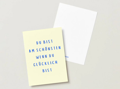 Postkarte "Glücklich"