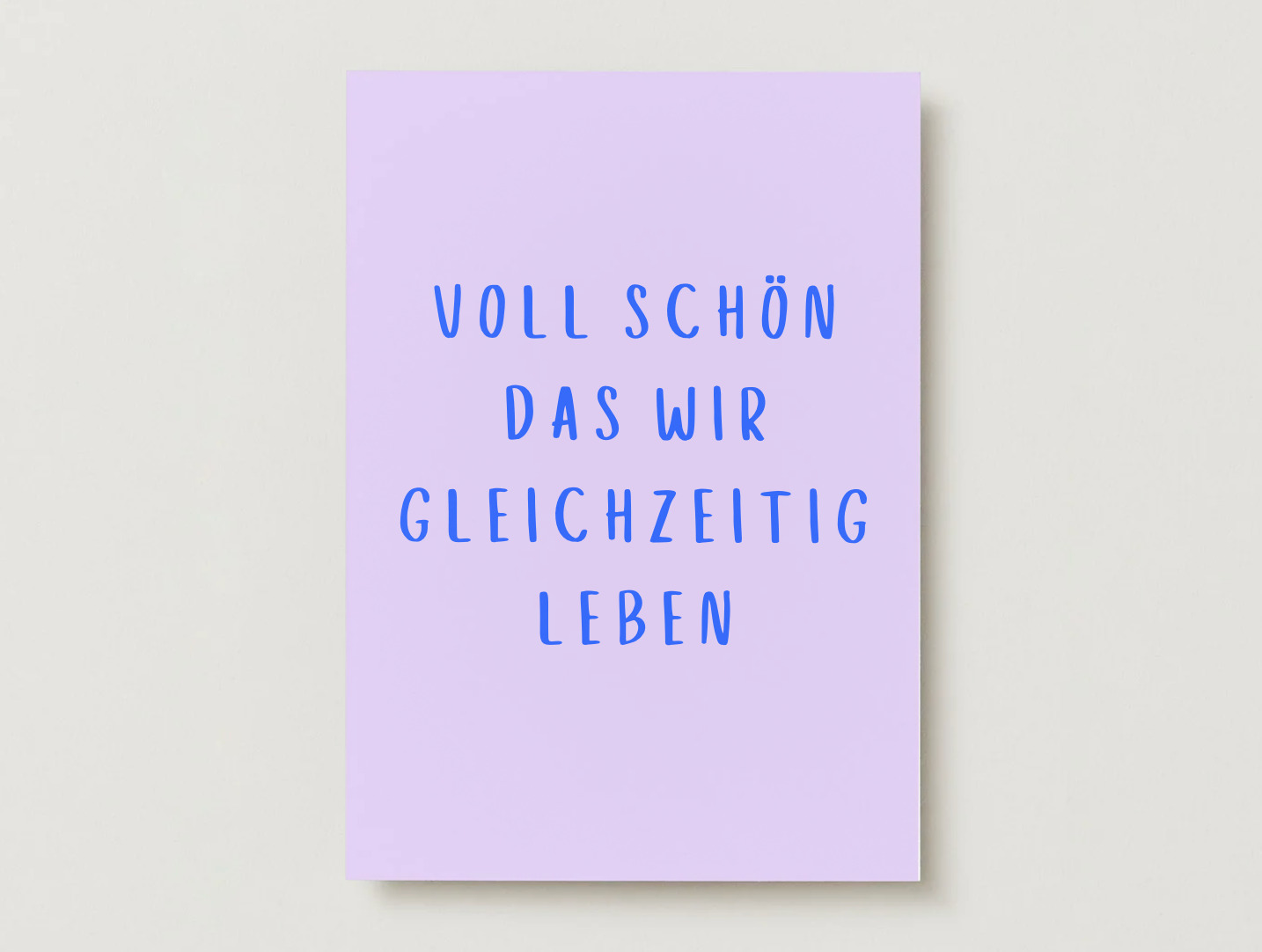 Postkarte "Voll schön"