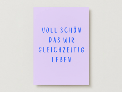 Postkarte "Voll schön"