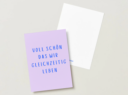 Postkarte "Voll schön"