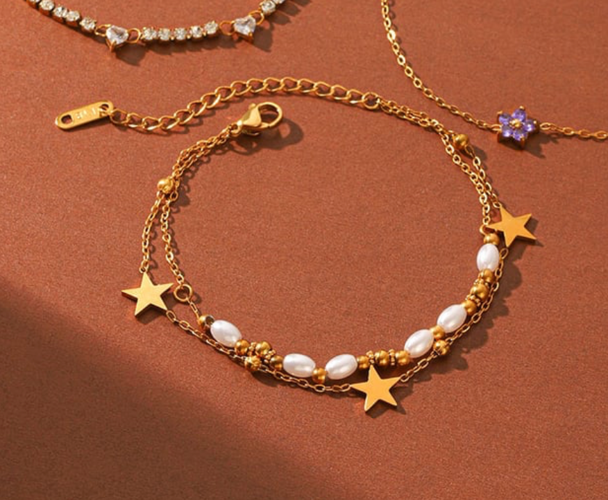 Edelstahl Armband Star Layer