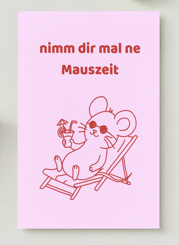 Postkarte "Mauszeit“