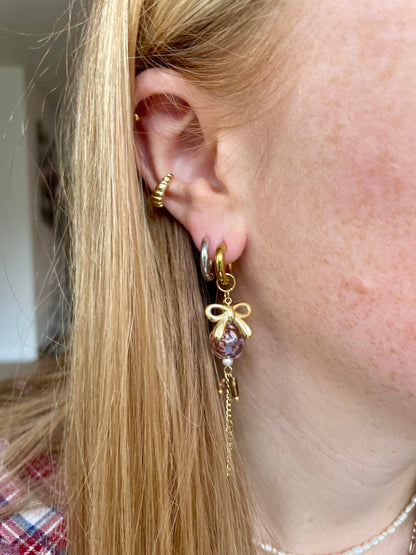 Edelstahl Ohrringe Rose & Bow