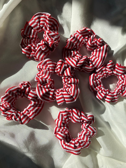 Scrunchie Rot Weiß Karneval