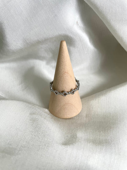 Edelstahl Ring Clovers