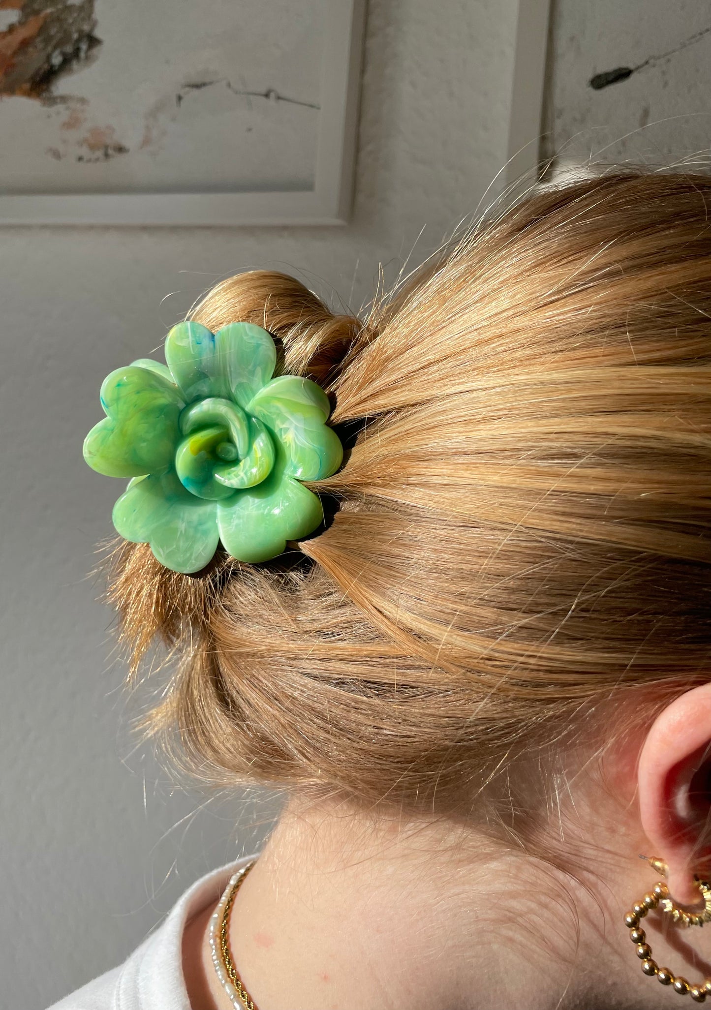 Haarspange Blume Bunt