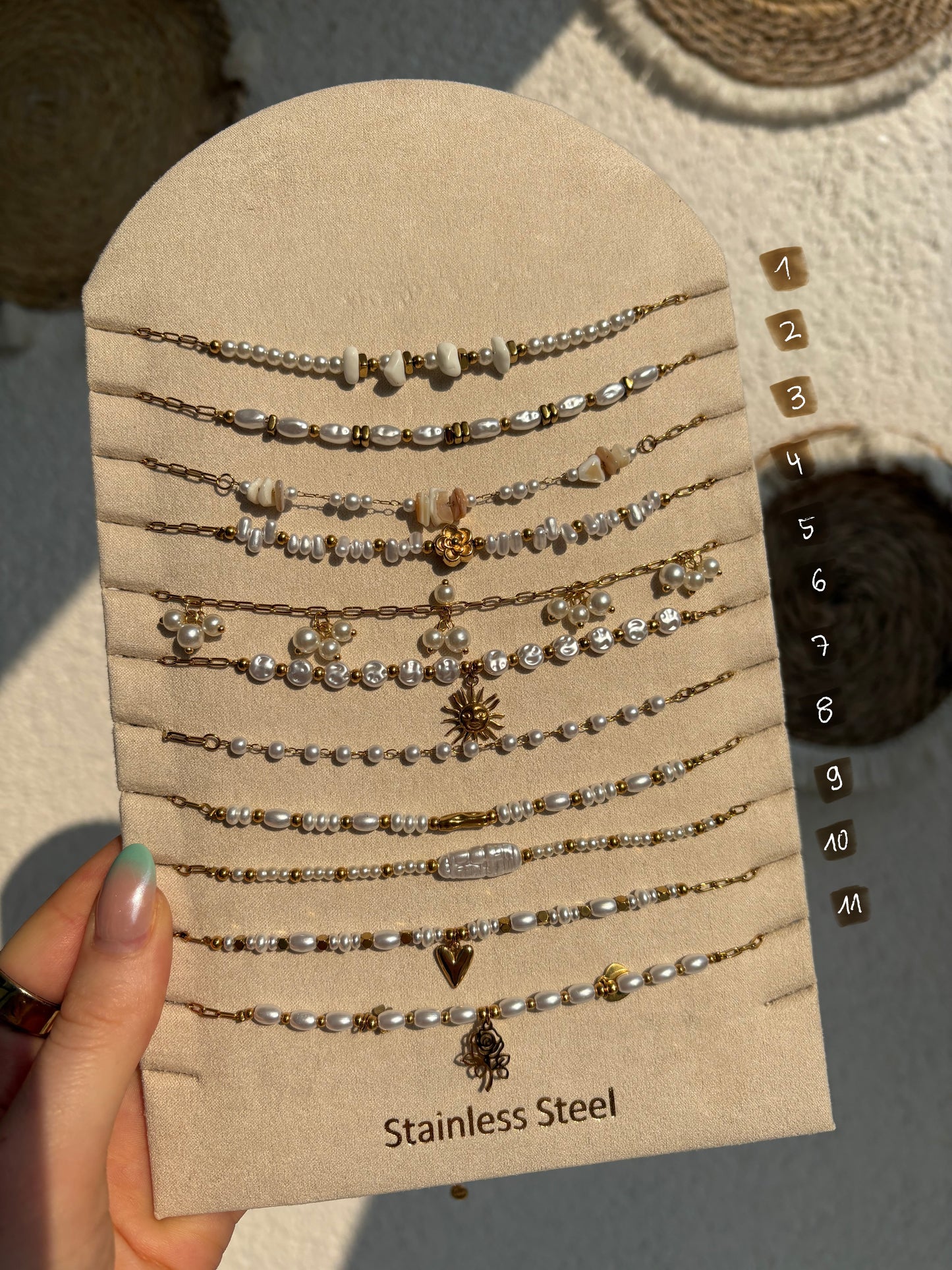 Edelstahl Kette Sommer Mix