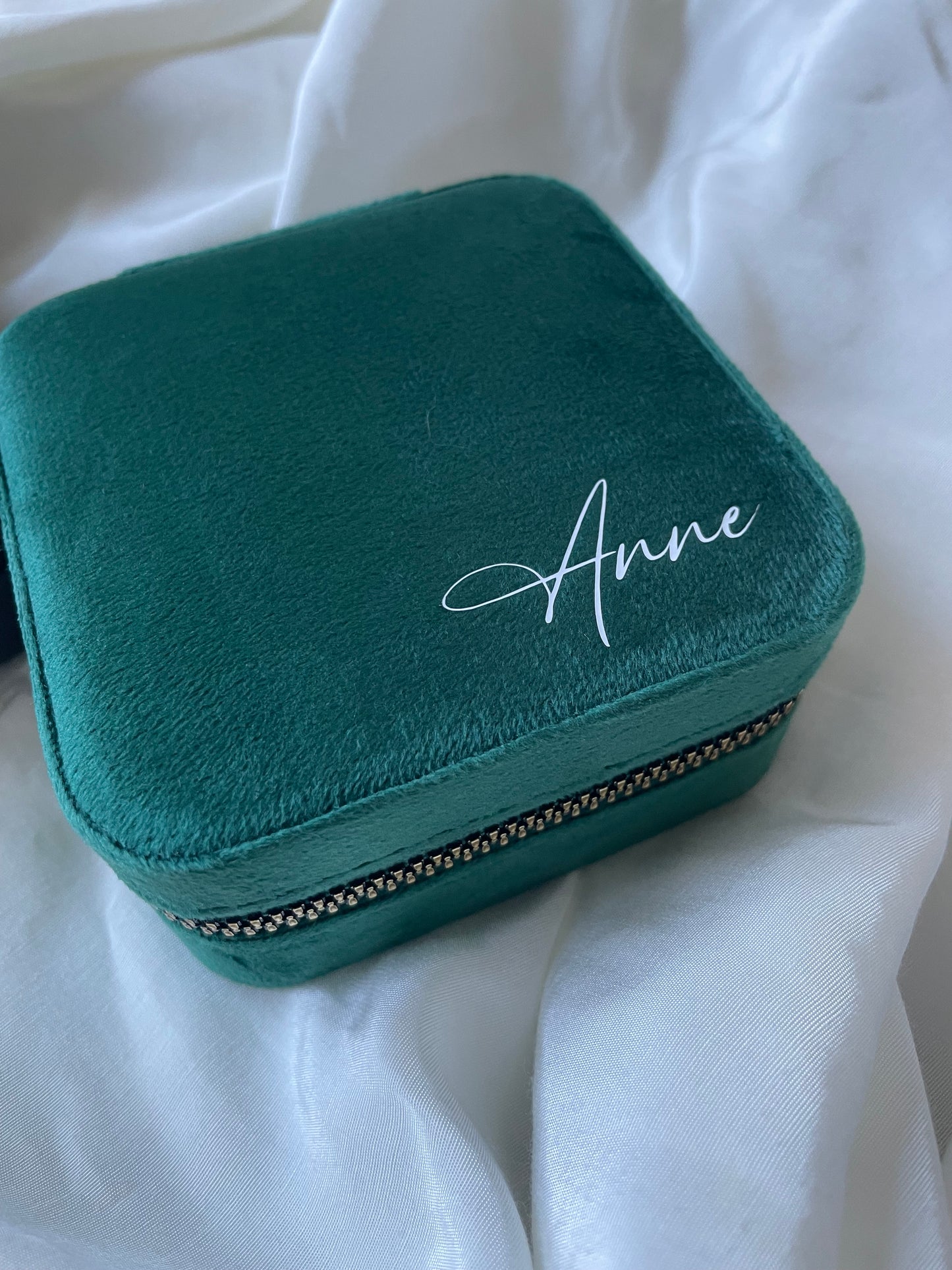 Personalisiertes Schmucktasche Schmuckkiste Schmuckdose Schmucketui Samt