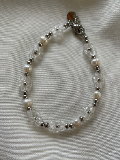 Edelstahl Armband Daisy Süßwasserperle