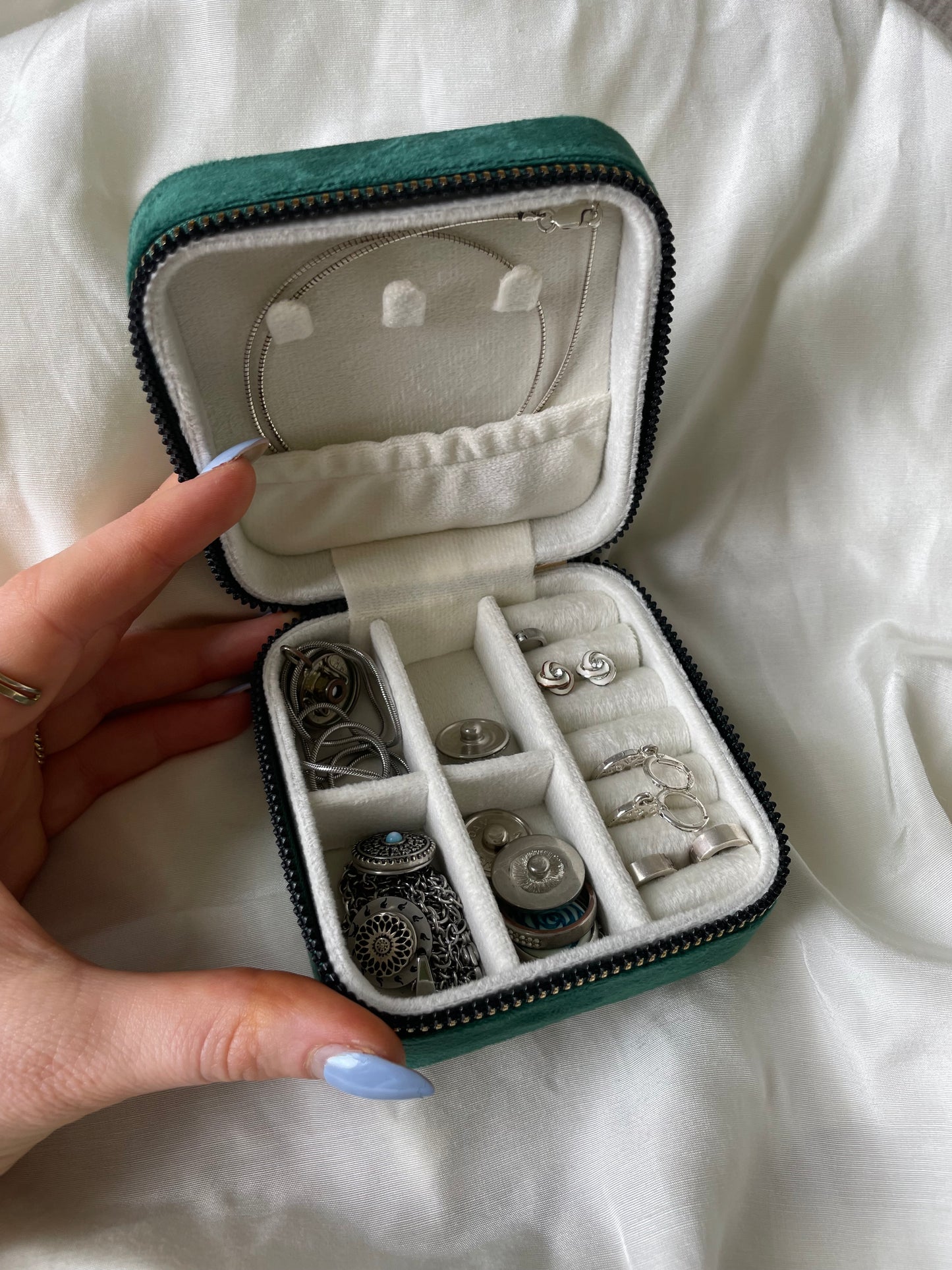 Personalisiertes Schmucktasche Schmuckkiste Schmuckdose Schmucketui Samt