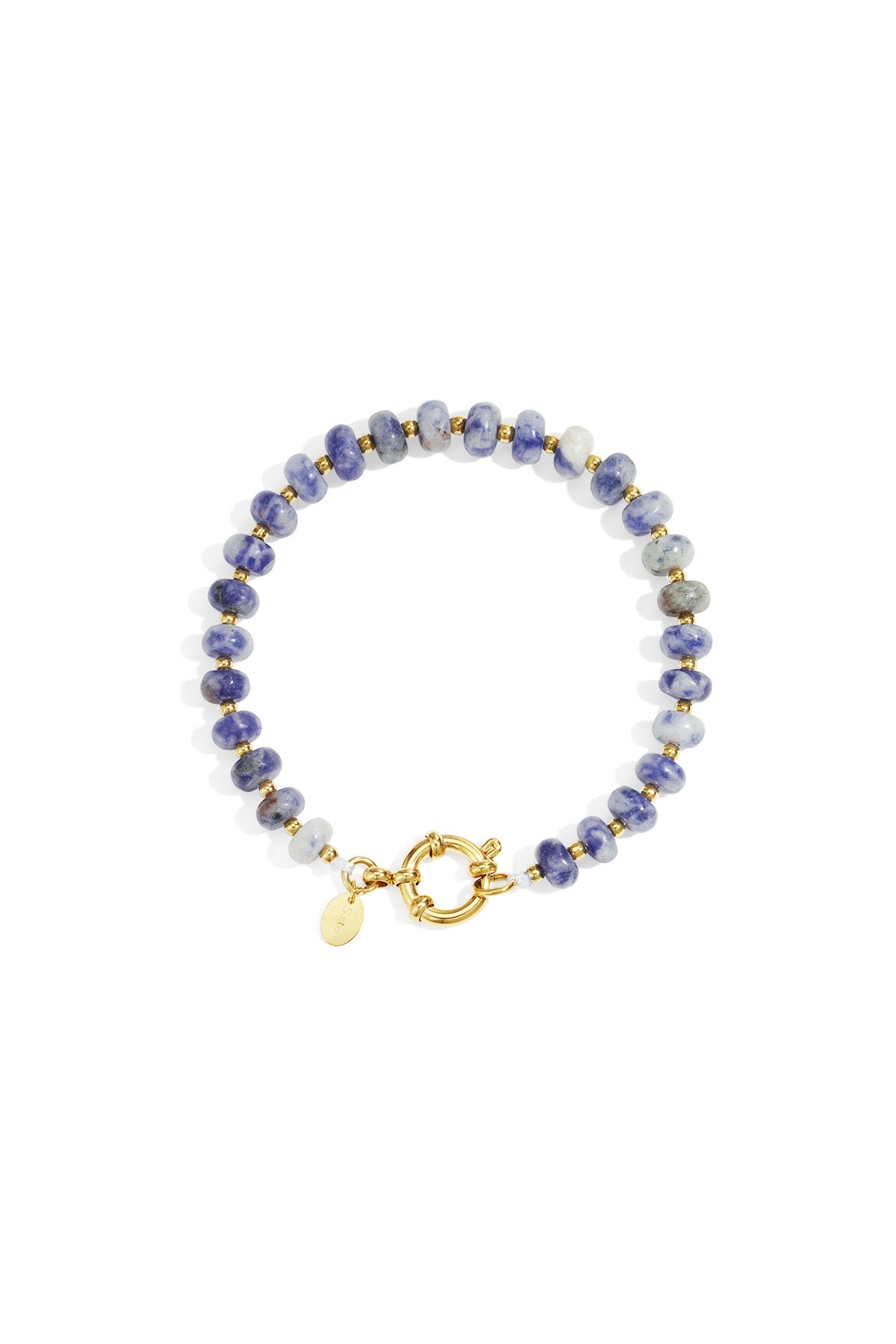 Edelstahl Armband Blue Pearl