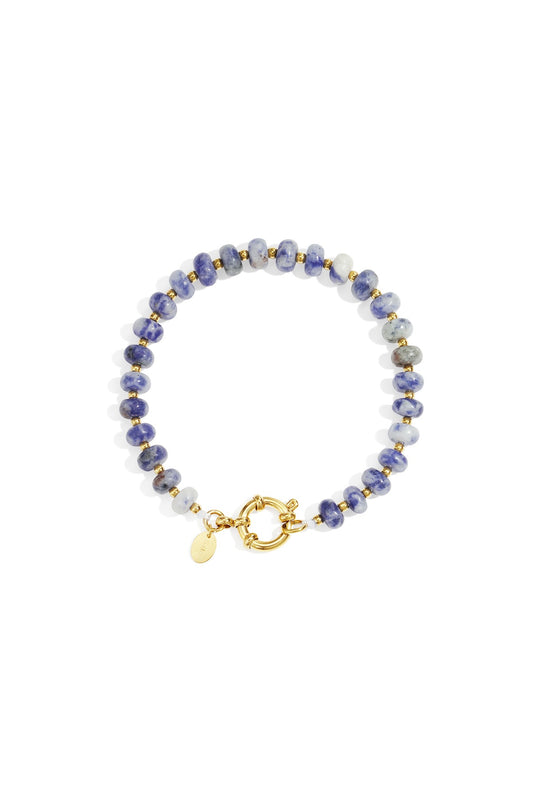 Edelstahl Armband Blue Pearl