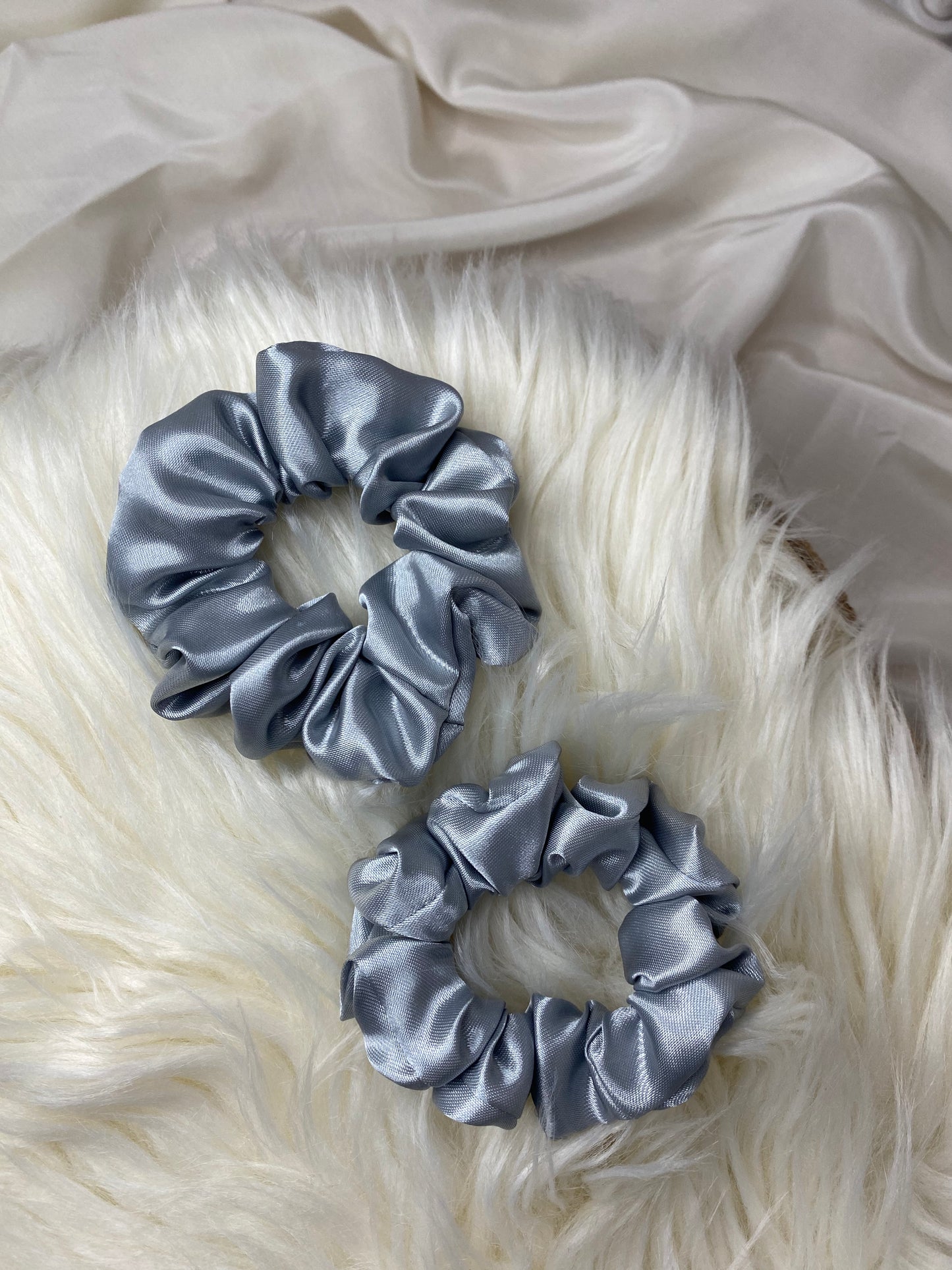 Scrunchie Silber Satin