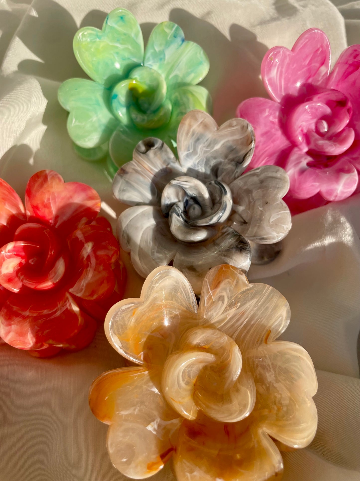 Haarspange Blume Bunt