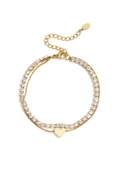 Edelstahl Armband Love Layer