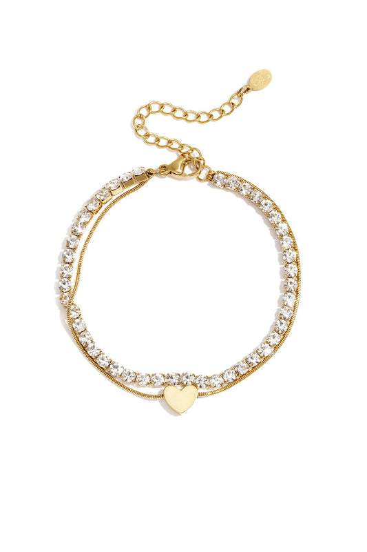 Edelstahl Armband Love Layer