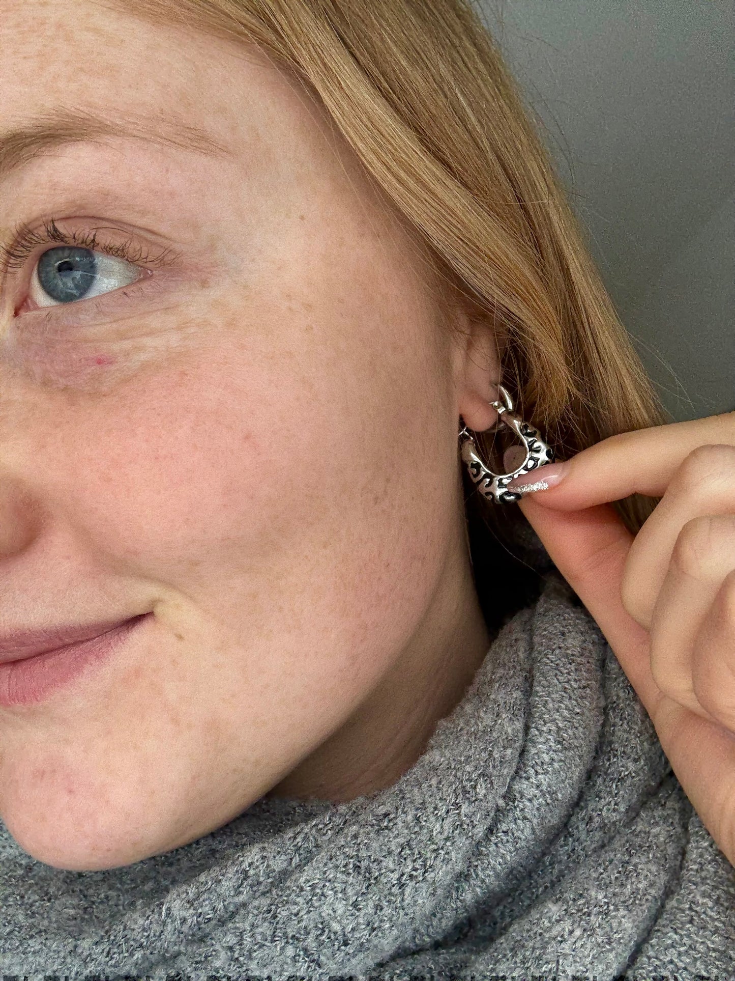 Edelstahl Creolen Leo