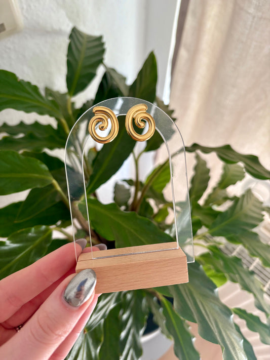 Edelstahl Ohrringe Stecker Rope
