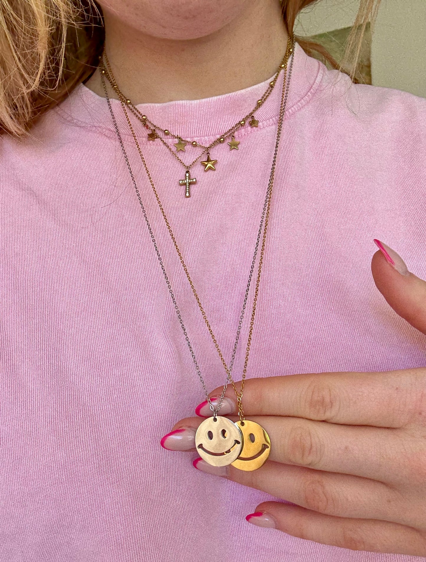 Edelstahl Kette Long SMILE