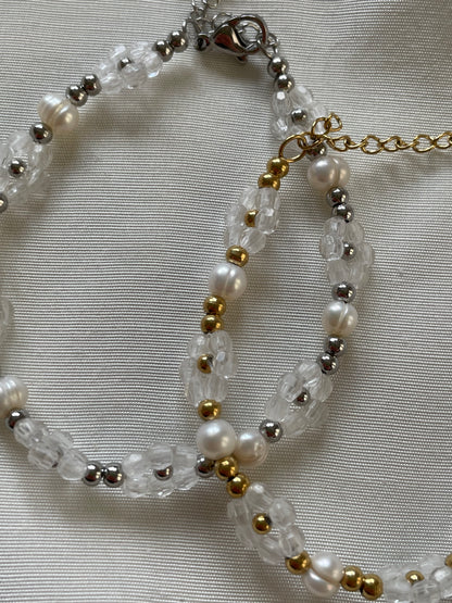 Edelstahl Armband Daisy Süßwasserperle