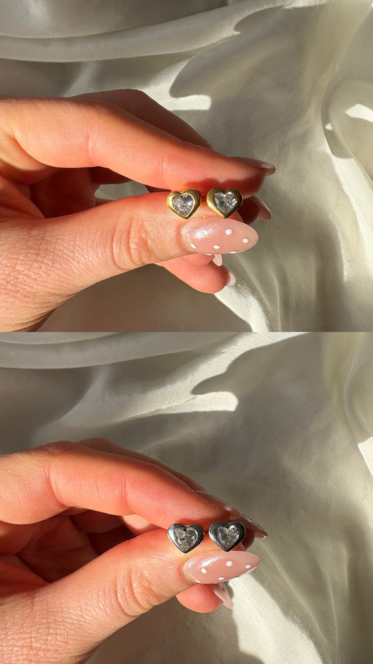 Edelstahl Ohrringe Stecker Valentine Premium