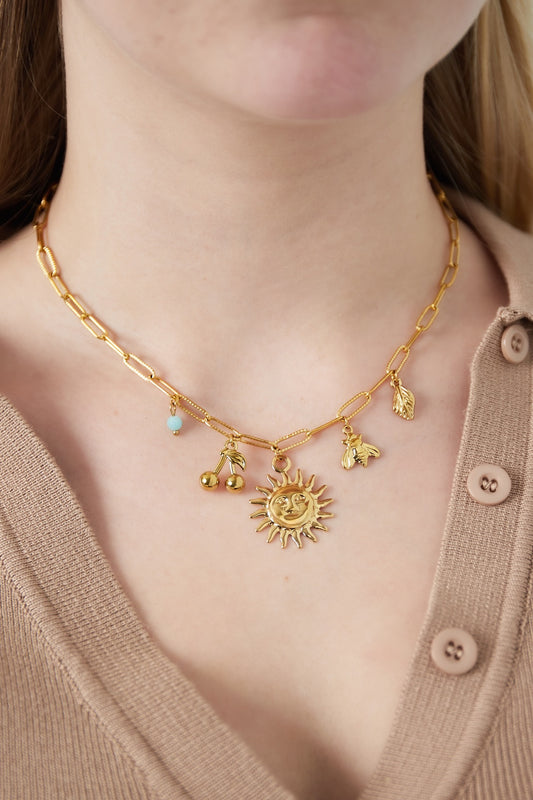 Edelstahl Kette Sunny Cherry