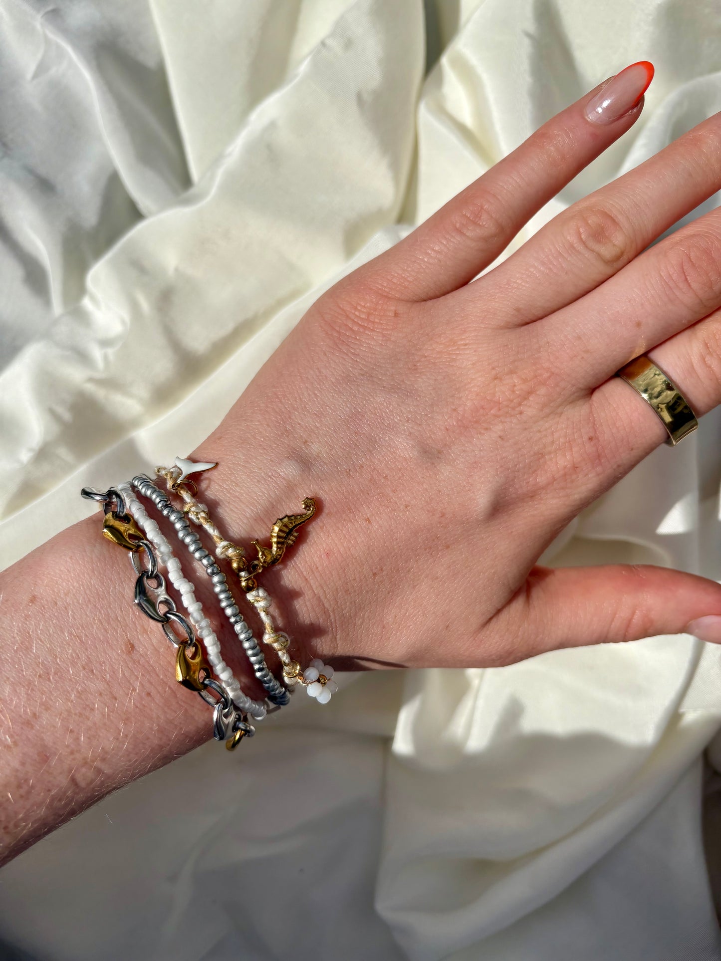 Edelstahl Armband & Fußkettchen Sommer Mix