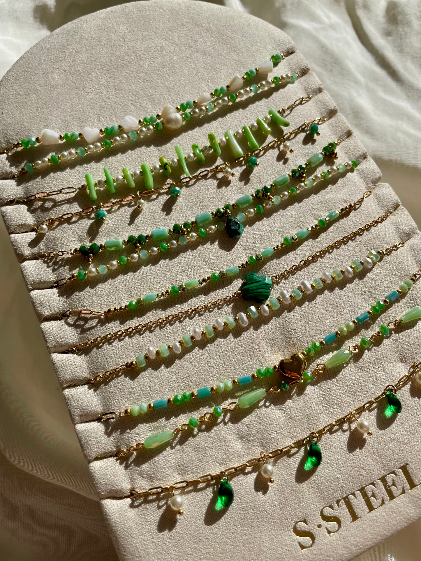 Edelstahl Kette Matcha Mix