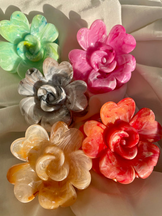 Haarspange Blume Bunt