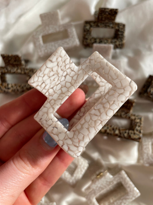Haarspange Spoony White